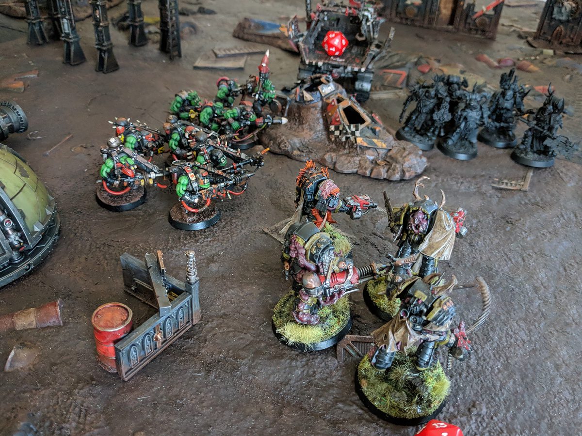 Orks v. Death Guard