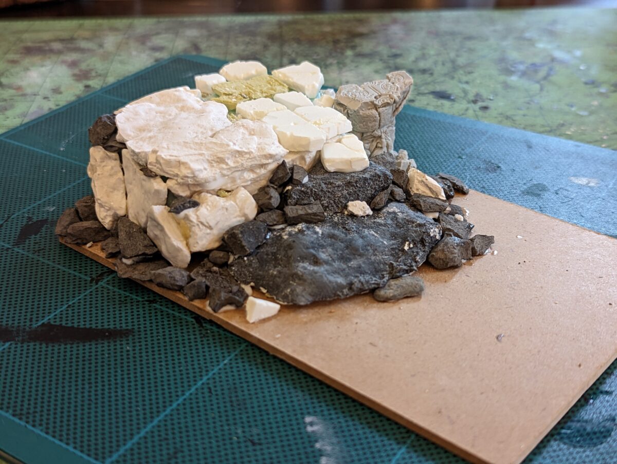 Making the base of the diorama