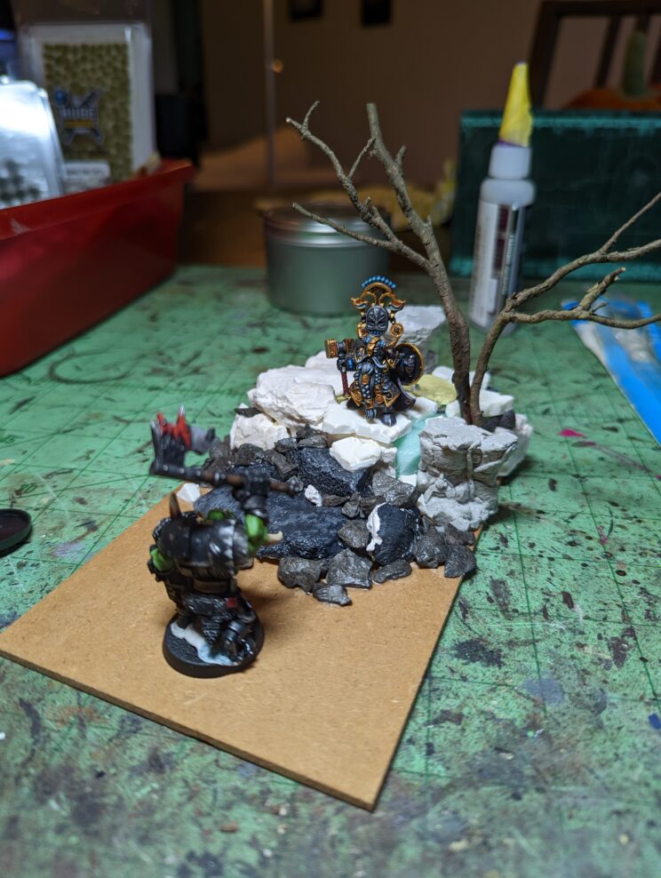 Making the base of the diorama