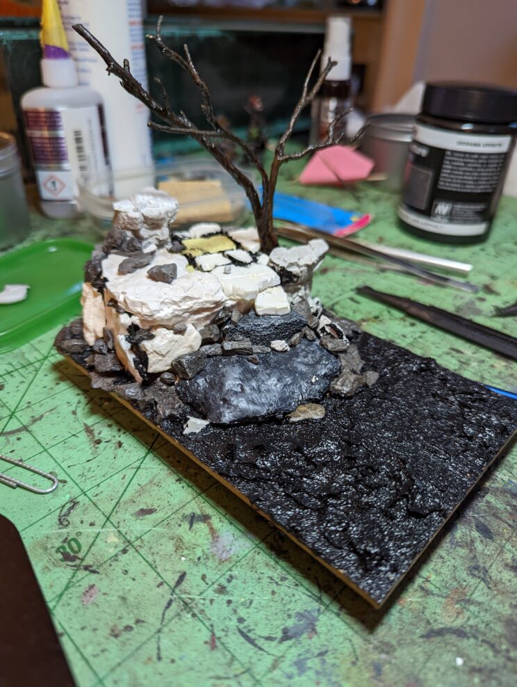 Making the base of the diorama