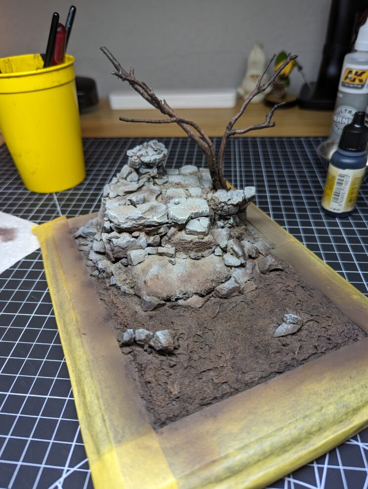 Making the base of the diorama